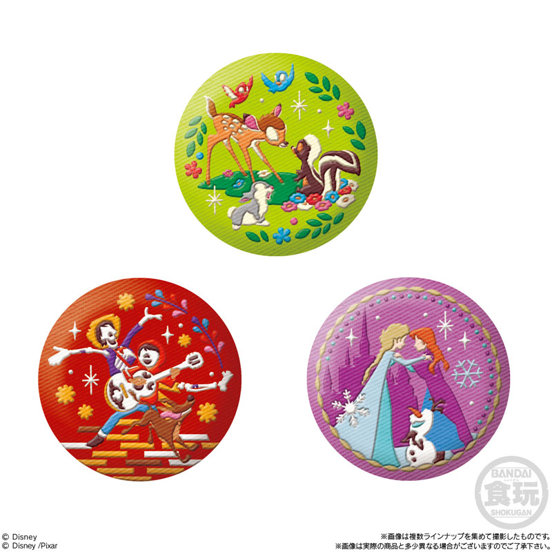 Disney Characters 刺繍缶バッジビスケット2 12個入りBOX (食玩