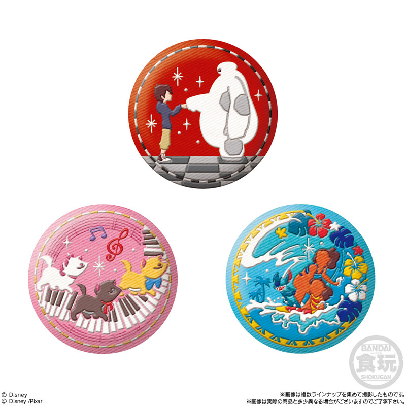 Disney Characters 刺繍缶バッジビスケット2 12個入りBOX (食玩