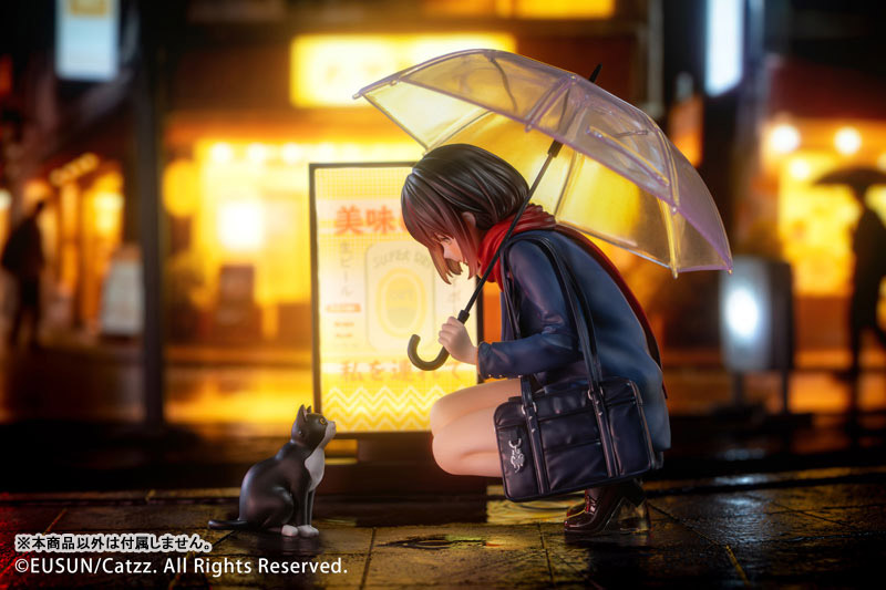 【特典】「雨の日」--出会い Illustrated by Catzz 1/7 完成品フィギュア