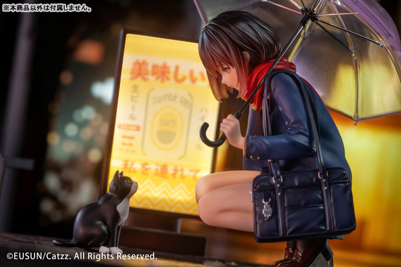 【特典】「雨の日」--出会い Illustrated by Catzz 1/7 完成品フィギュア