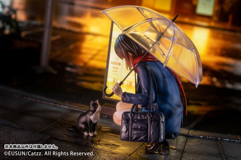 【特典】「雨の日」--出会い Illustrated by Catzz 1/7 完成品フィギュア