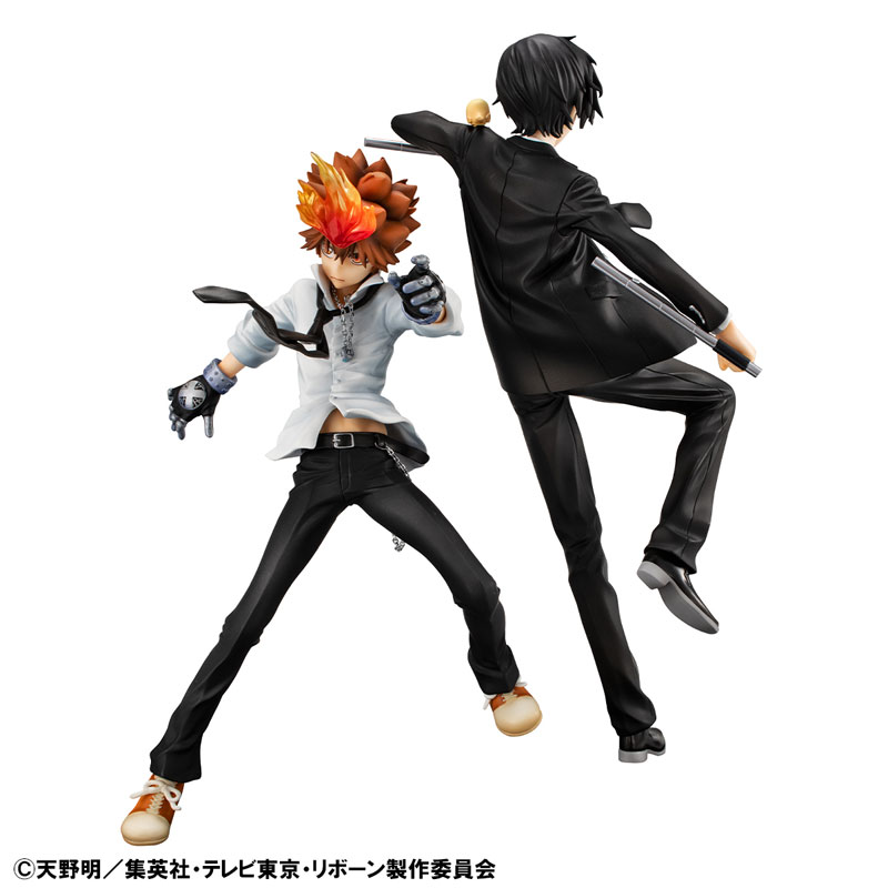 【限定販売】G.E.M.シリーズ 家庭教師ヒットマンREBORN！ 沢田綱吉＆雲雀恭弥＆リボーンセット 完成品フィギュア