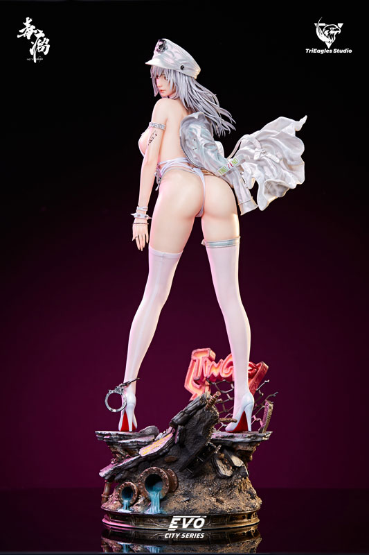 【前入金 銀行振込のみ】EVOLUTION CITY SERIES Chixuwei illustration by 毒瘤 1/4 スタチュー ホワイトエディション