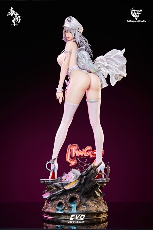【前入金 銀行振込のみ】EVOLUTION CITY SERIES Chixuwei illustration by 毒瘤 1/4 スタチュー ホワイトエディション