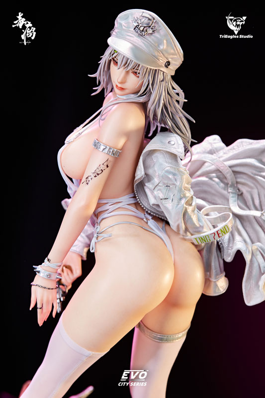 【前入金 銀行振込のみ】EVOLUTION CITY SERIES Chixuwei illustration by 毒瘤 1/4 スタチュー ホワイトエディション