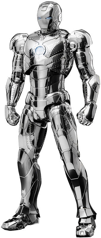 DLX アイアンマン・マーク2(クローム・エディション) 1/12 可動フィギュア