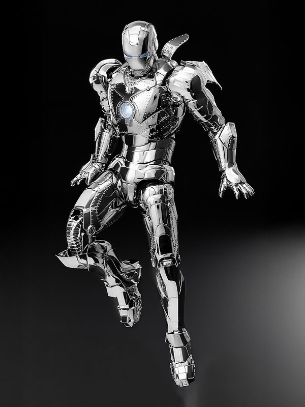 DLX アイアンマン・マーク2(クローム・エディション) 1/12 可動フィギュア