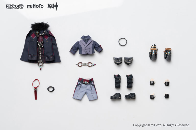 原神 リオセスリ ドール用 ヘッド＆衣装 28-30 1/6 特典付】PICCODO ACTION DOLL X 原神 リオセスリ デフォルメ