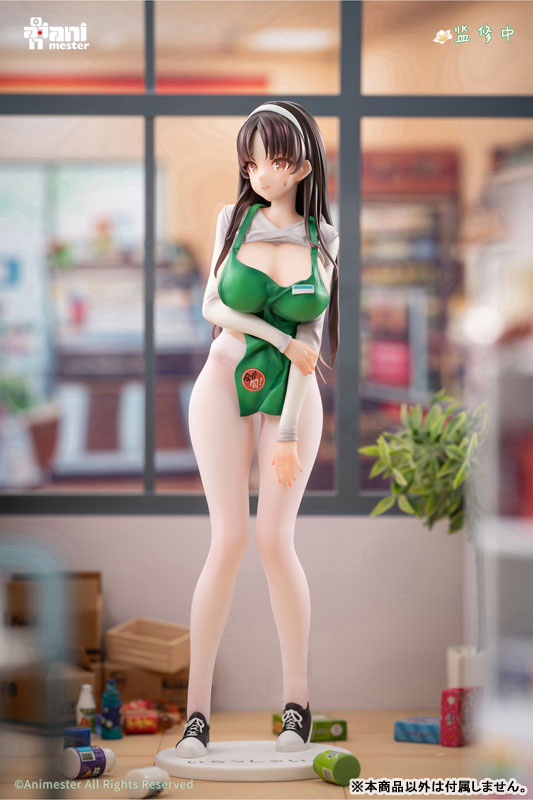 【特典】「初回営業！花宮茉莉 優しい店員さん～」 illustration by POPQN 1/6 完成品フィギュア