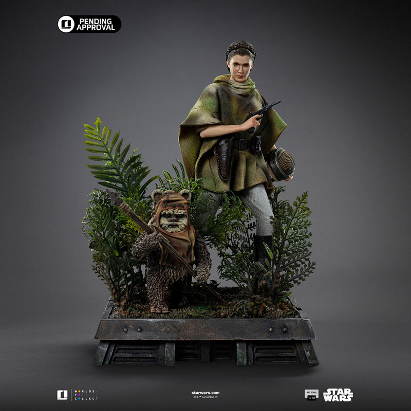 『スター・ウォーズ』アートスケール 1/10 レイア＆ウィケット 映画エピソード6/ジェダイの帰還