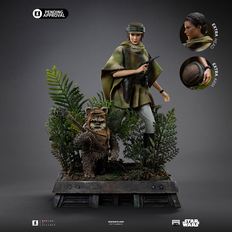 『スター・ウォーズ』アートスケール 1/10 レイア＆ウィケット 映画エピソード6/ジェダイの帰還