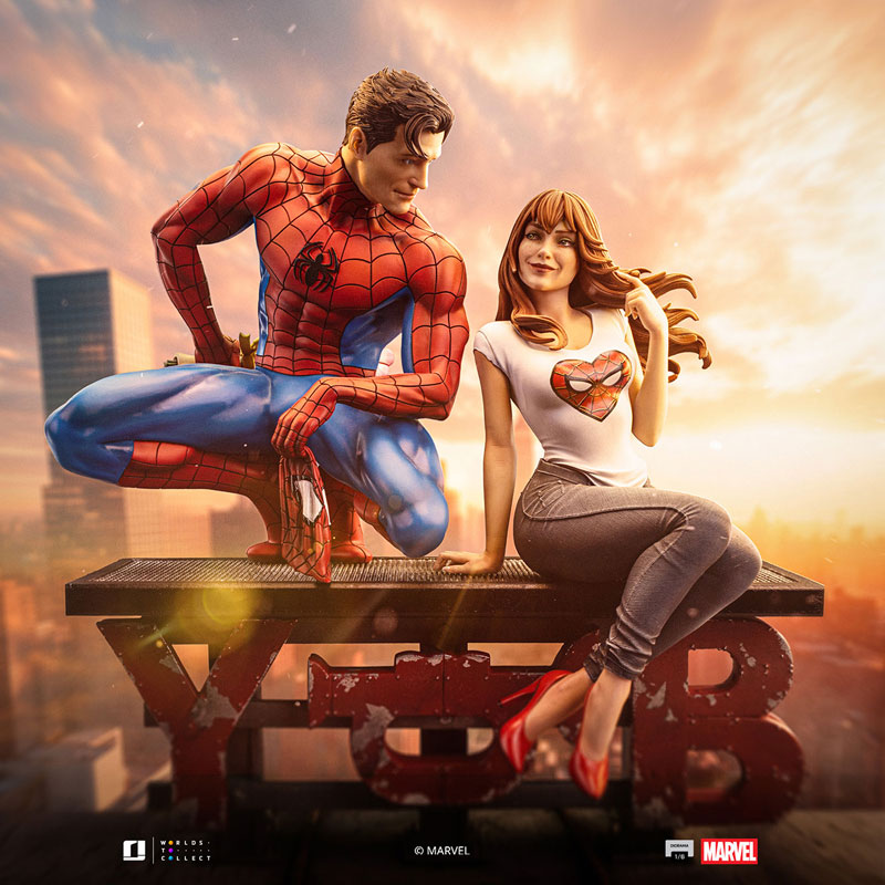 『マーベル』アイアン・スタジオ スタチュー 「ジオラマ」1/6 スパイダーマン＆MJ[コミック]
