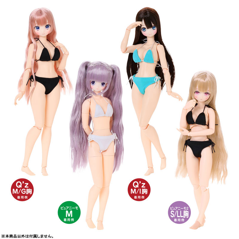 1/6 Q’z 紐ビキニset ブラック (ドール用)