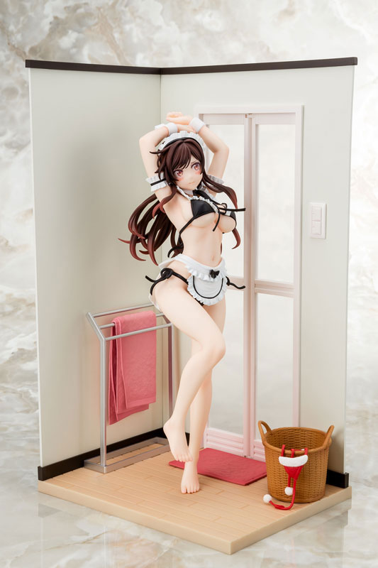 【あみあみ限定特典】彼女、お借りします 水原千鶴 メイドビキニniお着替えフィギュア 1/6 完成品フィギュア