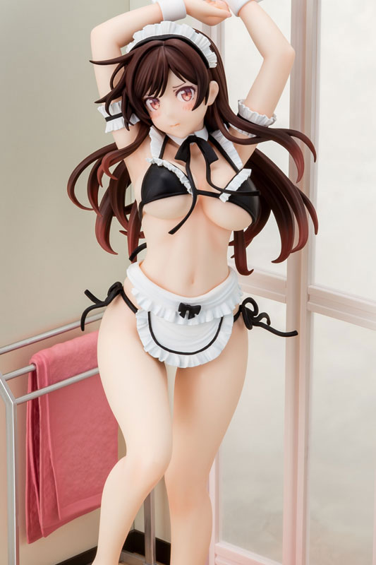 【あみあみ限定特典】彼女、お借りします 水原千鶴 メイドビキニniお着替えフィギュア 1/6 完成品フィギュア