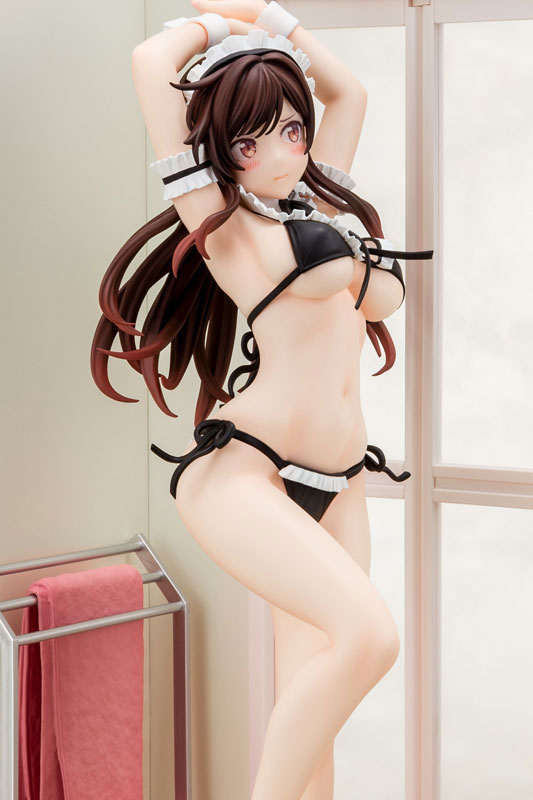 【あみあみ限定特典】彼女、お借りします 水原千鶴 メイドビキニniお着替えフィギュア 1/6 完成品フィギュア