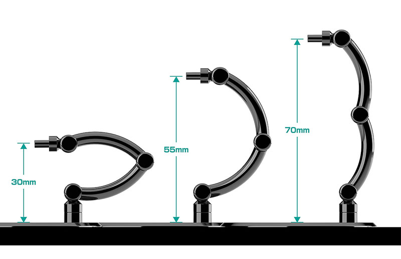 THE シンプルスタンドmini ×4 BLACK[小型フィギュア＆ディフォルメフィギュア用]