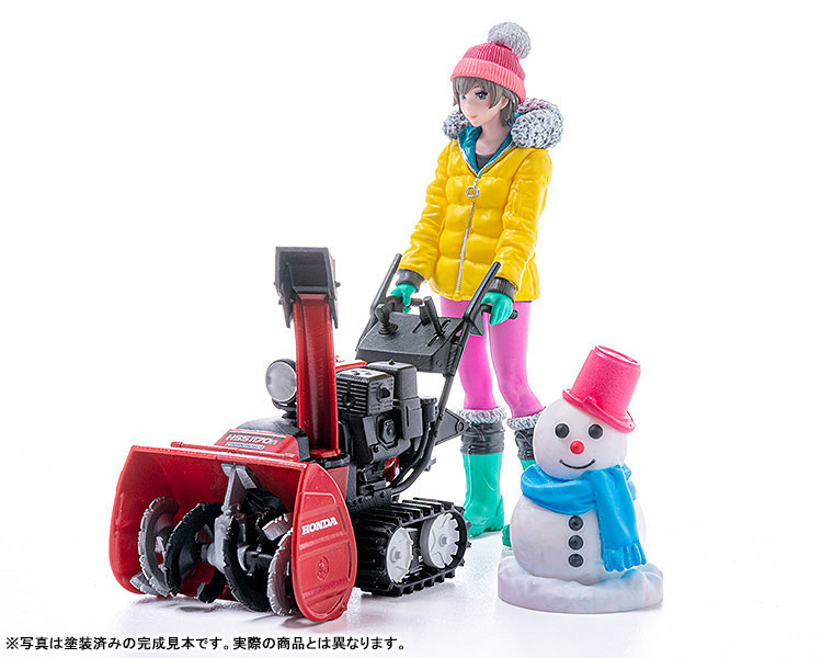 PLAMAX MF-62 minimum factory みのり with ホンダ小型除雪機 HSS1170n(JX) 1/20 プラモデル