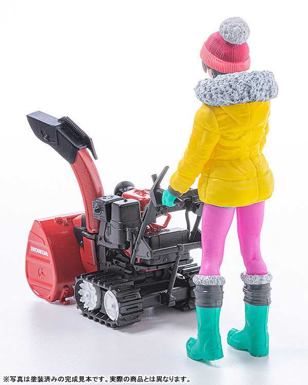 PLAMAX MF-62 minimum factory みのり with ホンダ小型除雪機 HSS1170n(JX) 1/20 プラモデル