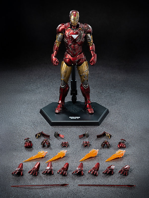 DLX 『インフィニティ・サーガ』 アイアンマン・マーク6(バトルダメージ) 1/12 可動フィギュア