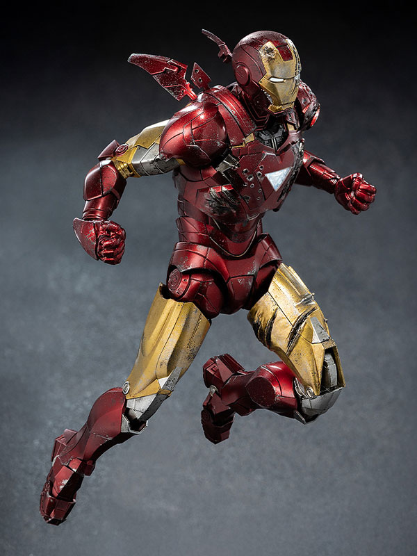 DLX 『インフィニティ・サーガ』 アイアンマン・マーク6(バトルダメージ) 1/12 可動フィギュア