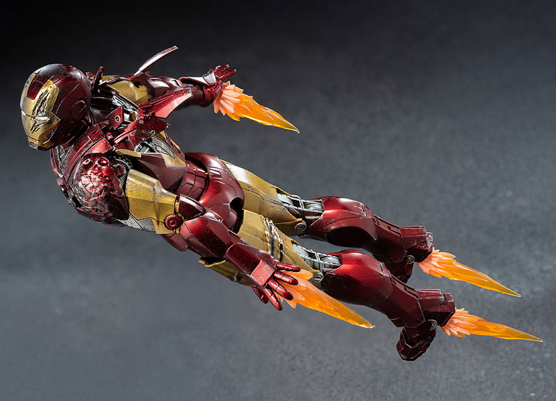 DLX 『インフィニティ・サーガ』 アイアンマン・マーク6(バトルダメージ) 1/12 可動フィギュア