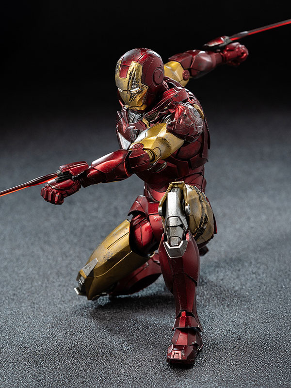 DLX 『インフィニティ・サーガ』 アイアンマン・マーク6(バトルダメージ) 1/12 可動フィギュア