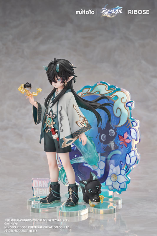 【特典】RISE UP+ 崩壊：スターレイル ちびねこシリーズ フィギュア 丹恒・飲月 Ver. 完成品フィギュア