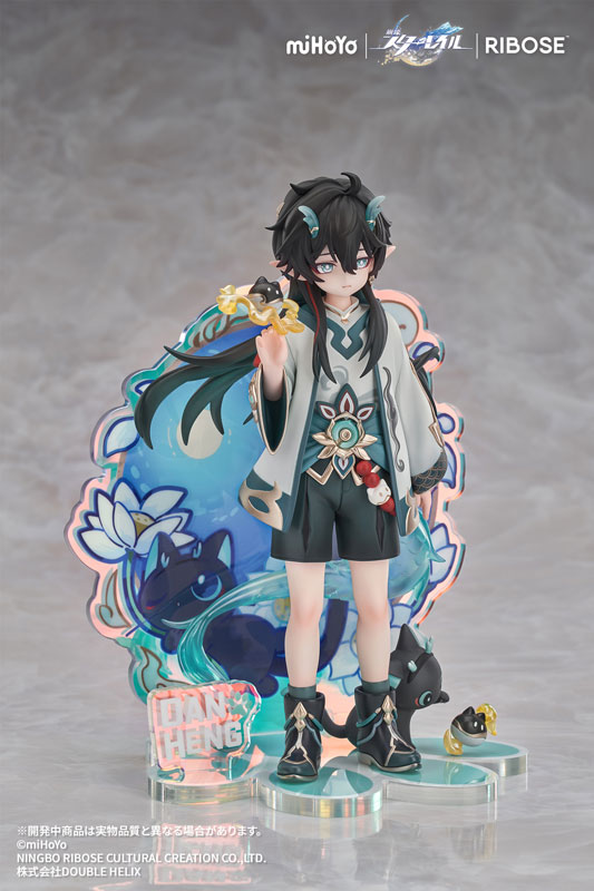 【特典】RISE UP+ 崩壊：スターレイル ちびねこシリーズ フィギュア 丹恒・飲月 Ver. 完成品フィギュア