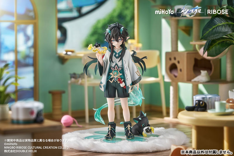 【特典】RISE UP+ 崩壊：スターレイル ちびねこシリーズ フィギュア 丹恒・飲月 Ver. 完成品フィギュア