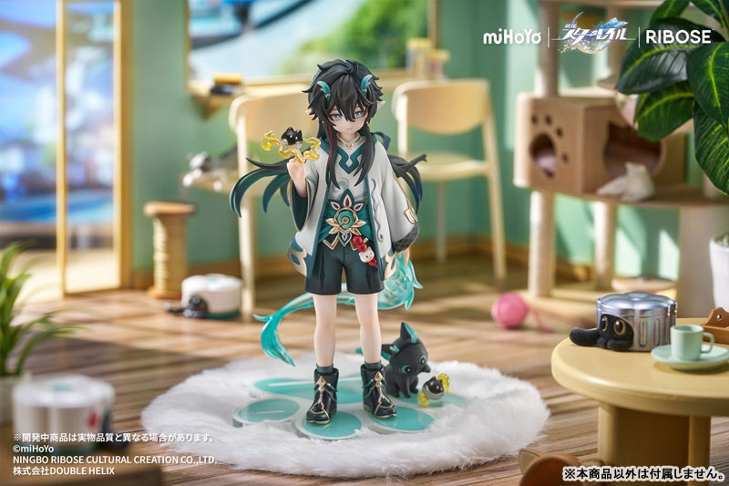 【特典】RISE UP+ 崩壊：スターレイル ちびねこシリーズ フィギュア 丹恒・飲月 Ver. 完成品フィギュア