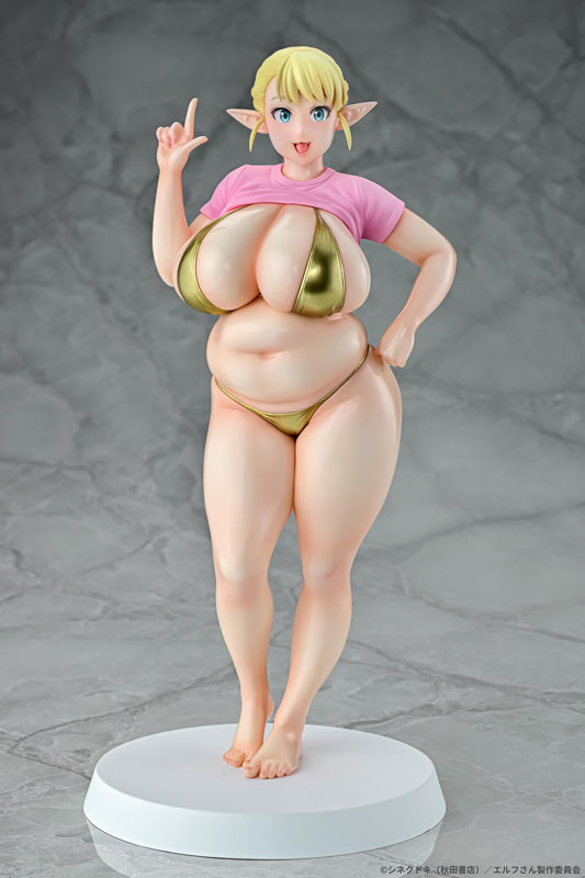 【あみあみ限定特典】エルフさんは痩せられない。 絵留札 Gold ver. 1/7 完成品フィギュア