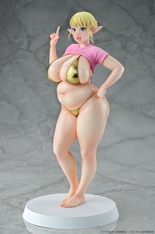 【あみあみ限定特典】エルフさんは痩せられない。 絵留札 Gold ver. 1/7 完成品フィギュア