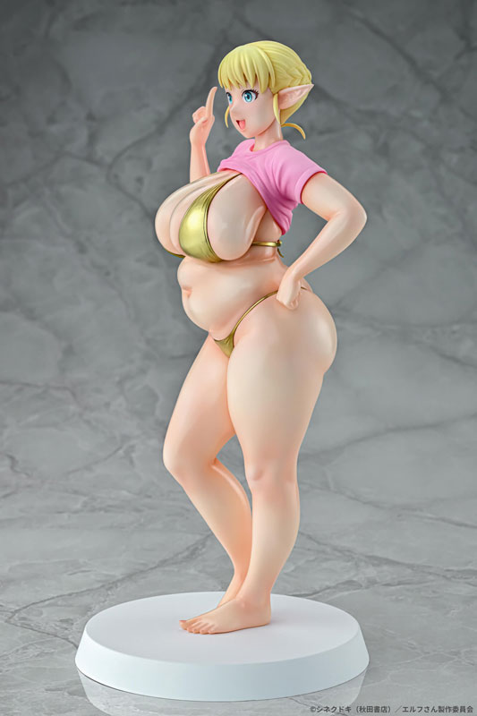 【あみあみ限定特典】エルフさんは痩せられない。 絵留札 Gold ver. 1/7 完成品フィギュア