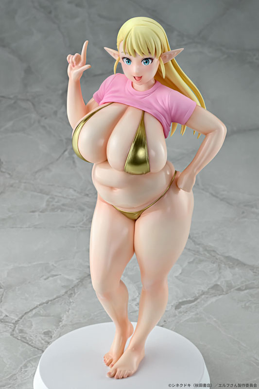 【あみあみ限定特典】エルフさんは痩せられない。 絵留札 Gold ver. 1/7 完成品フィギュア