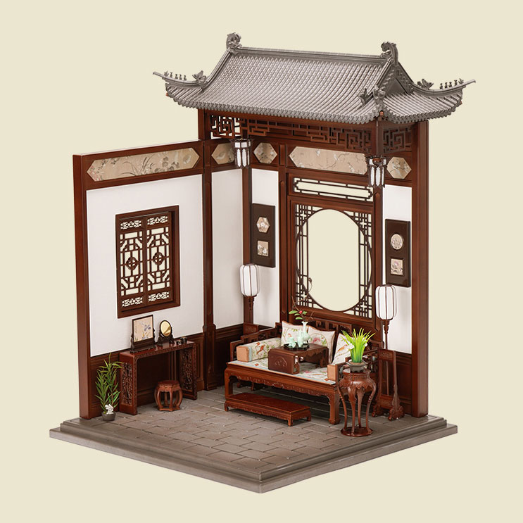 ZHENMU 拂雲香謝(フーユンシャンシェ) 1/12スケール中華風ドールハウス
