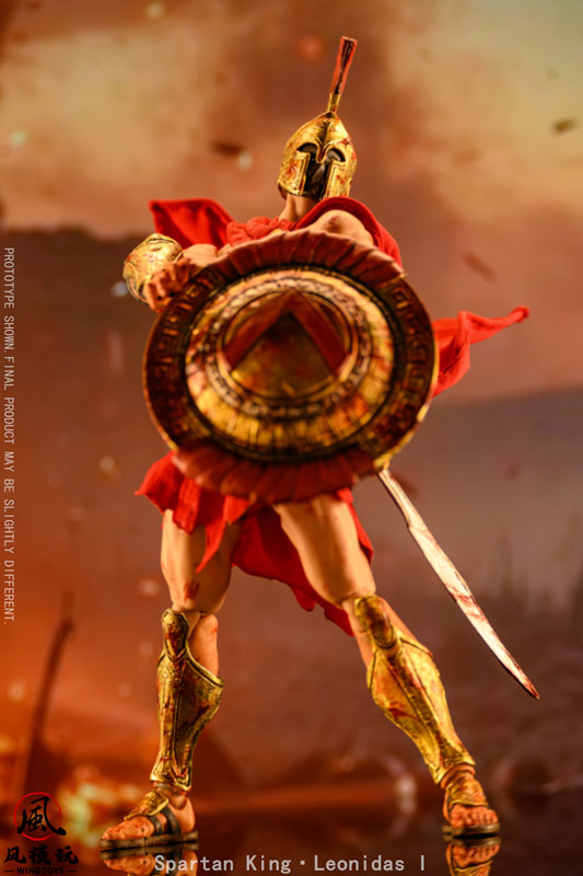 Spartan King Leonidas I(スパルタンキング レオニダス) 1/12スケール 可動フィギュア ダメージ版