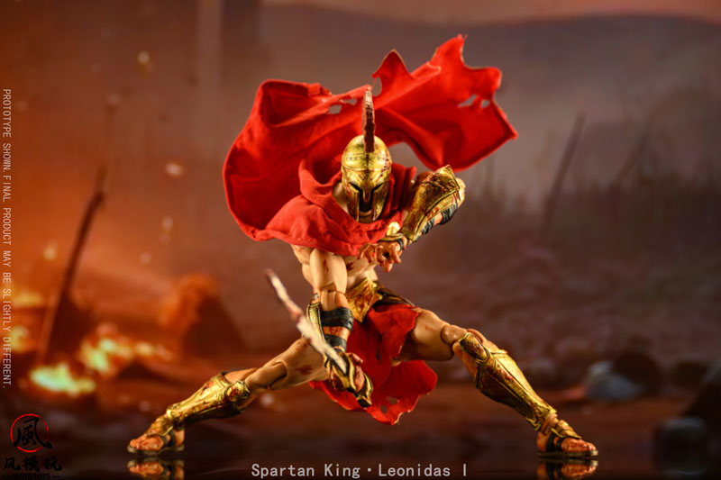 Spartan King Leonidas I(スパルタンキング レオニダス) 1/12スケール 可動フィギュア ダメージ版