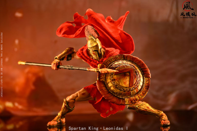 Spartan King Leonidas I(スパルタンキング レオニダス) 1/12スケール 可動フィギュア ダメージ版