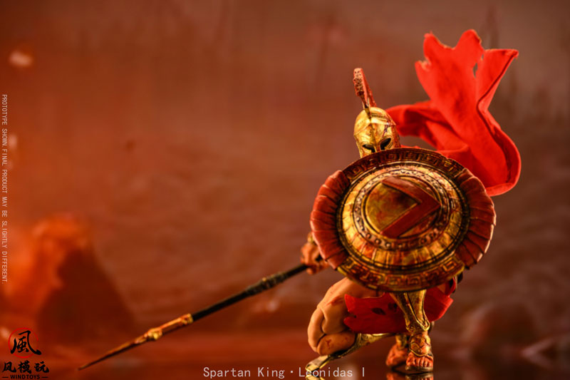 Spartan King Leonidas I(スパルタンキング レオニダス) 1/12スケール 可動フィギュア ダメージ版