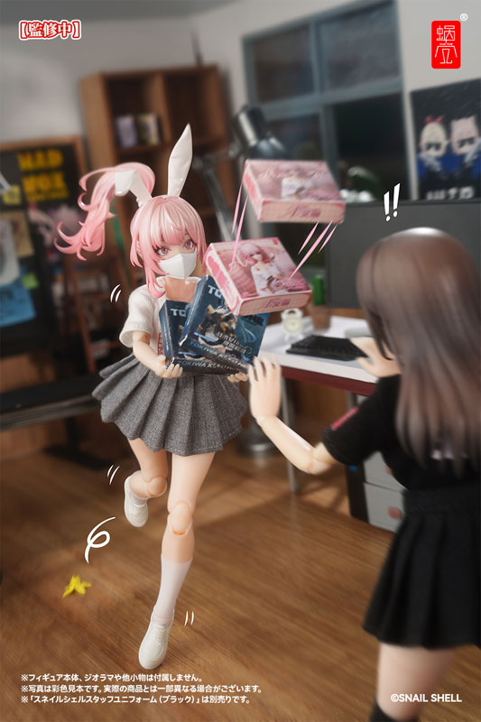 スネイルシェルスタッフユニフォーム(ホワイト) ドール服セット 完成品オプションパーツ (ドール用)