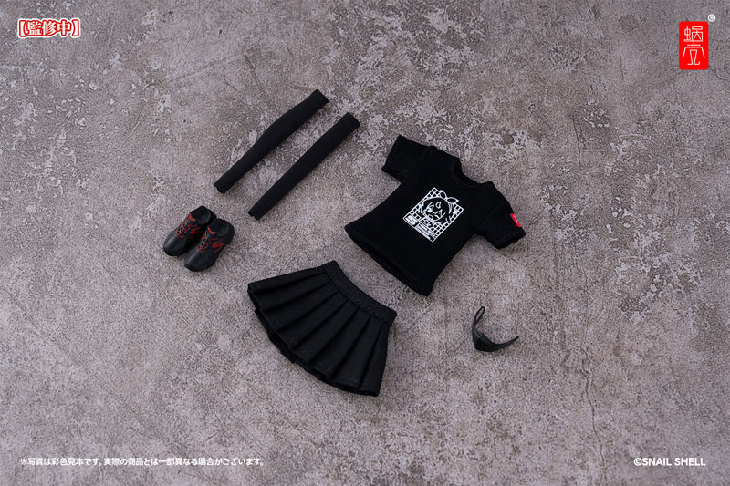 スネイルシェルスタッフユニフォーム(ブラック) ドール服セット 完成品オプションパーツ (ドール用)