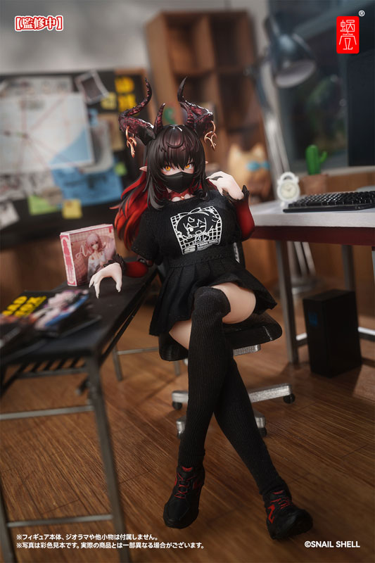 スネイルシェルスタッフユニフォーム(ブラック) ドール服セット 完成品オプションパーツ (ドール用)