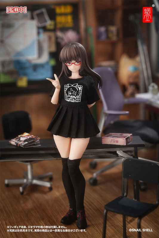 スネイルシェルスタッフユニフォーム(ブラック) ドール服セット 完成品オプションパーツ (ドール用)