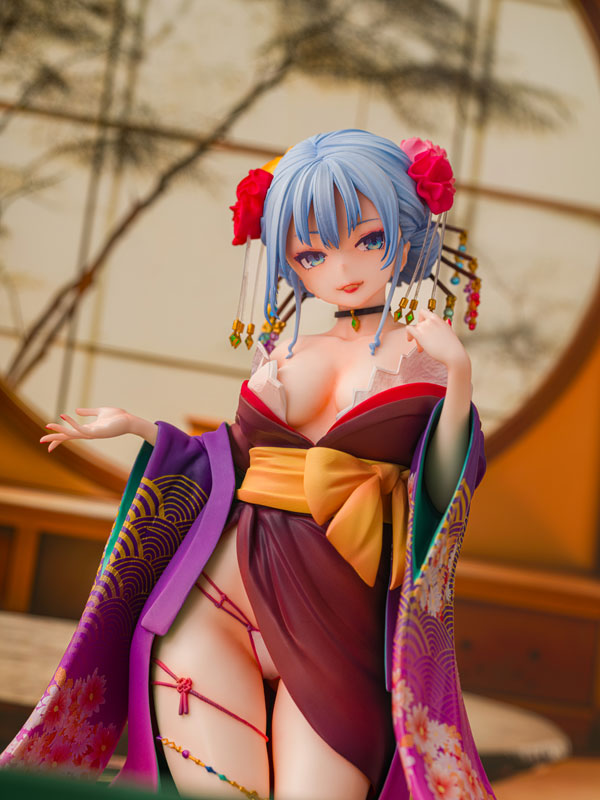 【あみあみ限定特典】主従えくすたしー 紫音 花魁Ver. 1/7 完成品フィギュア