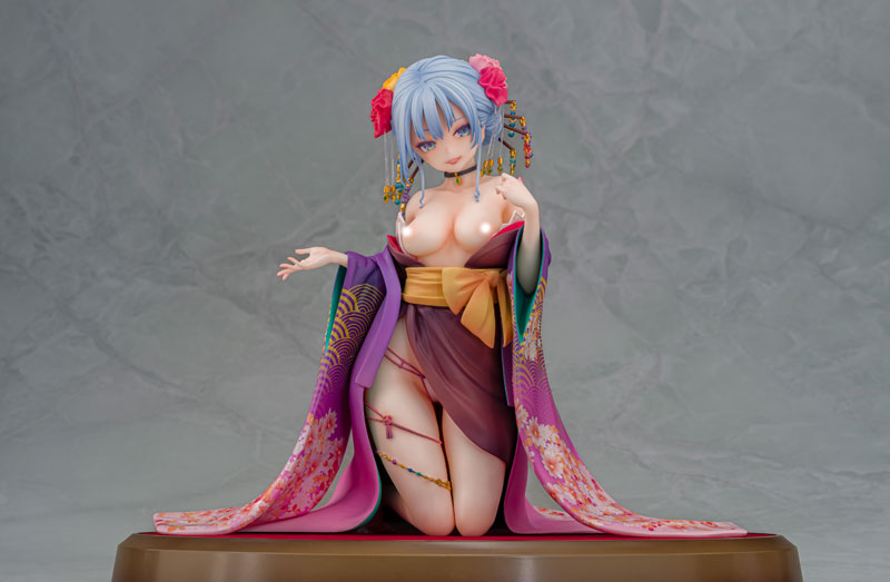 【あみあみ限定特典】主従えくすたしー 紫音 花魁Ver. 1/7 完成品フィギュア