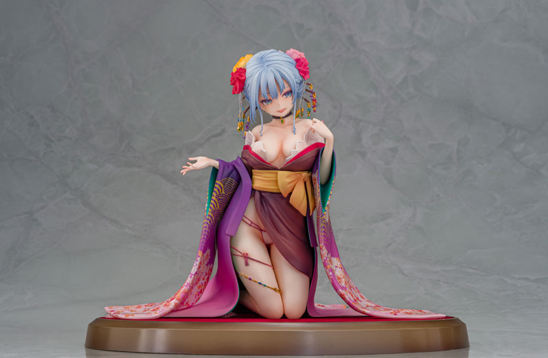 【あみあみ限定特典】主従えくすたしー 紫音 花魁Ver. (健全Ver.) 1/7 完成品フィギュア