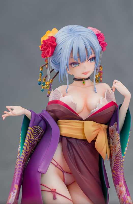【あみあみ限定特典】主従えくすたしー 紫音 花魁Ver. (健全Ver.) 1/7 完成品フィギュア