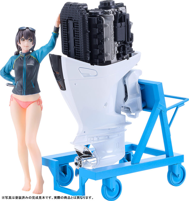 PLAMAX MF-97 minimum factory みのり with ホンダ船外機BF350 グランプリホワイト 1/20 プラモデル