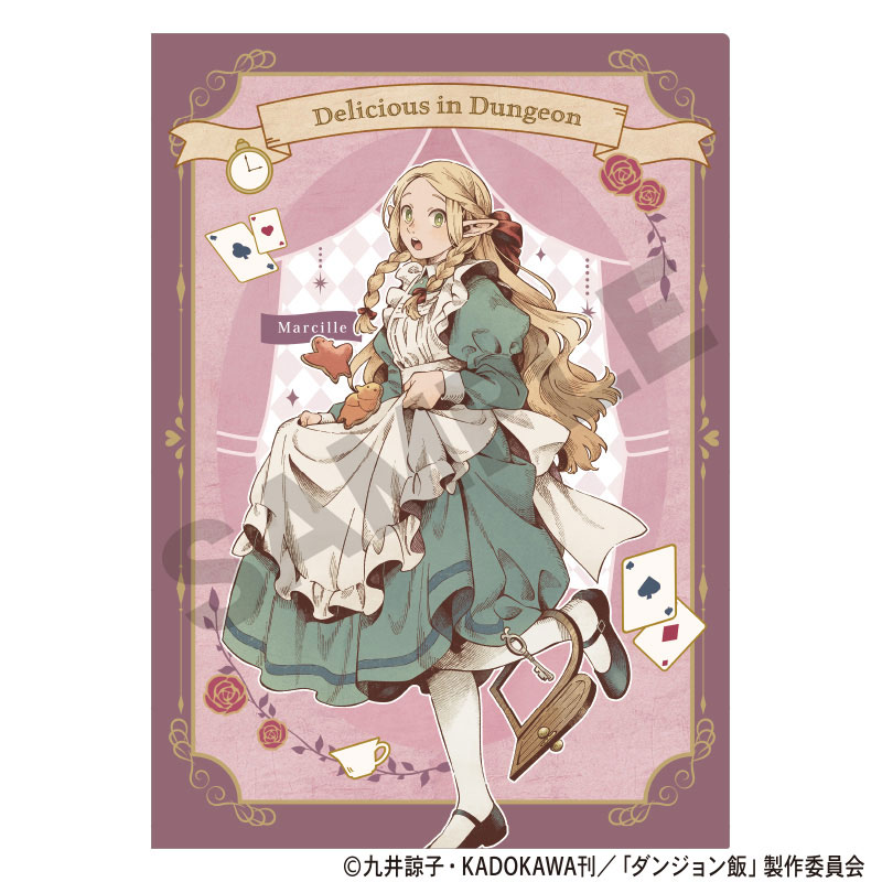 ダンジョン飯　描き下ろし色紙& クリアファイル&チラシ 1週目入場者特典「原作・九井諒子先生描き下ろし漫画付き特製